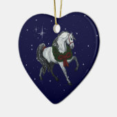 Kerstornament voor Andalusiaans paard Keramisch Ornament (Links)