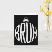 Kerstornament voor Bro  Kaart (Gele Bloem)