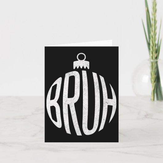 Kerstornament voor Broer Kaart (Voorkant)