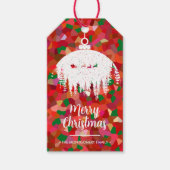 Kerstornament voor de slee van Sinterklaas Cadeaulabel (Voorkant)