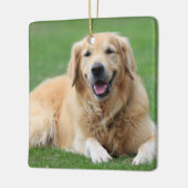Kerstornament voor Golden Retriever Keramisch Ornament (Links)