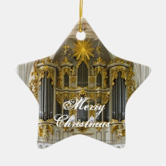 Kerstornament voor het Duitse orgaan Keramisch Ornament (Voorkant)