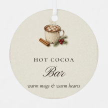 Kerstornament voor hete cacaobar