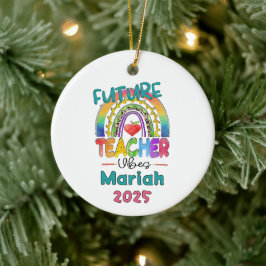 Kerstornament voor toekomstige leraren keramisch ornament