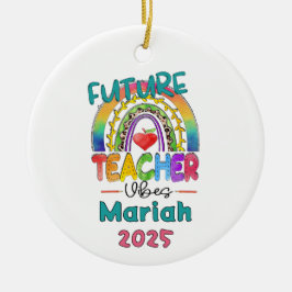 Kerstornament voor toekomstige leraren keramisch ornament