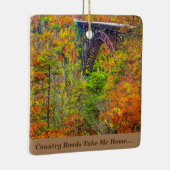 Kerstornament West Virginia Country Roads Keramisch Ornament (Rechts)