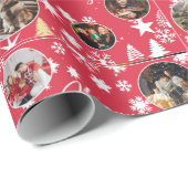 Kerstornamenten Aangepaste foto Xmas Star Cadeaupapier (Rol Hoek)