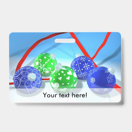 Kerstornamenten Badge (Voorzijde)