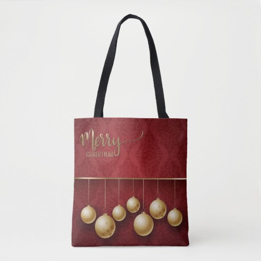 Kerstornamenten Boodschappentas Tote Bag (Voorkant)