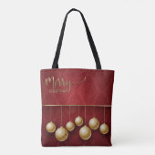 Kerstornamenten Boodschappentas Tote Bag (Achterkant)