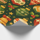 Kerstornamenten Cadeaupapier (Hoek)