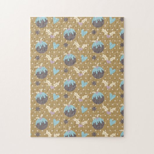 Kerstornamenten en Hulst Legpuzzel (Verticaal)