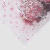 kerstOrnamenten en sneeuwvlokken Tissuepapier (Detail)