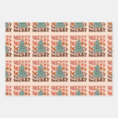 Kerstornamenten en snoepjes set van 3 inpakpapier vel (Voorkant 2)