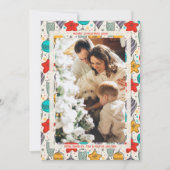 Kerstornamenten Foto Feestdagenkaart (Voorkant)