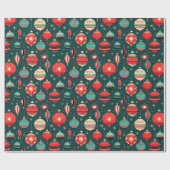 Kerstornamenten Geschenk Wrap Cadeaupapier (Vlak)