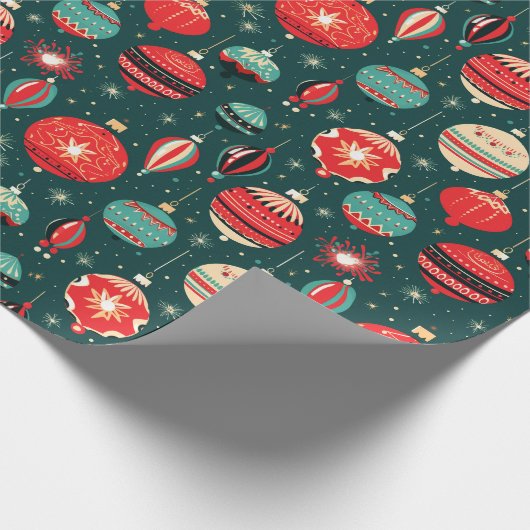 Kerstornamenten Geschenk Wrap Cadeaupapier (Hoek)
