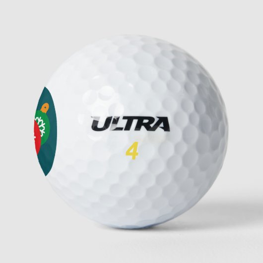 kerstornamenten Golf Balls Golfballen (Logo)