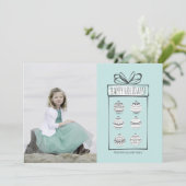 Kerstornamenten Holiday-fotokaart Feestdagenkaart (Staand voorkant)