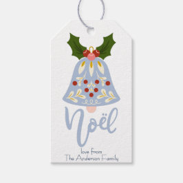 Kerstornamenten in Volkskunst stijl cadeaukaartje Cadeaulabel