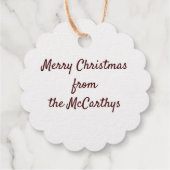 Kerstornamenten Sneeuwvlok Mandala Bedankjes Labels (Achterkant)