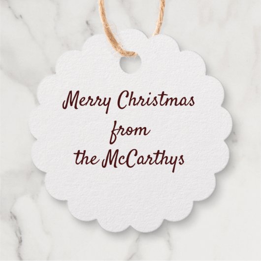 Kerstornamenten Sneeuwvlok Mandala Bedankjes Labels (Achterkant)