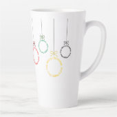 Kerstornamenten Tekst Ontwerp Latte Mok (Rechts)