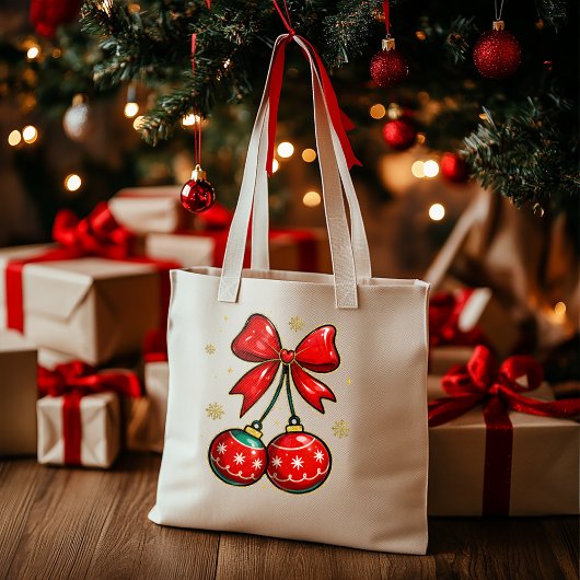 Kerstornamenten Tote Bag