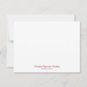 Kerstornamenten Trouwen Bewaar de Datum Kaart (Achterkant)