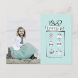 Kerstornamenten Vakantiefoto Ansichtkaart Feestdagenkaart