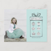 Kerstornamenten Vakantiefoto Ansichtkaart Feestdagenkaart (Voorkant)