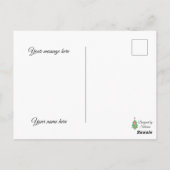 Kerstornamenten vrolijk & fel Kerst Briefkaart (Achterkant)