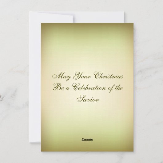 Kerstornamentie Jezus Birth Feestdagenkaart (Achterkant)