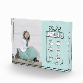 Kerstornaments Holiday Photo Block Fotoblokken