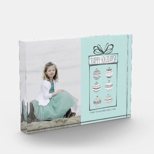 Kerstornaments Holiday Photo Block Fotoblokken (Links)