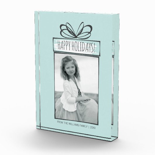 Kerstornaments Holiday Photo Block Fotoblokken (Rechts)