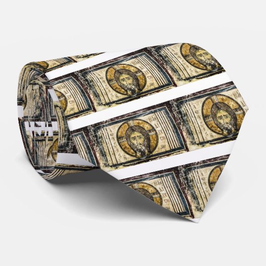 Kerstorthodoxe icoon Jezus heilige zakdoek Stropdas (Opgerold)