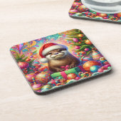 Kerstotter Bier Onderzetter (Linkerzijde)