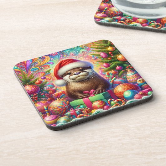 Kerstotter Bier Onderzetter (Linkerzijde)