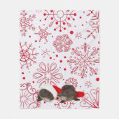Kerstotter Fleece Blanket, medium (Voorkant)