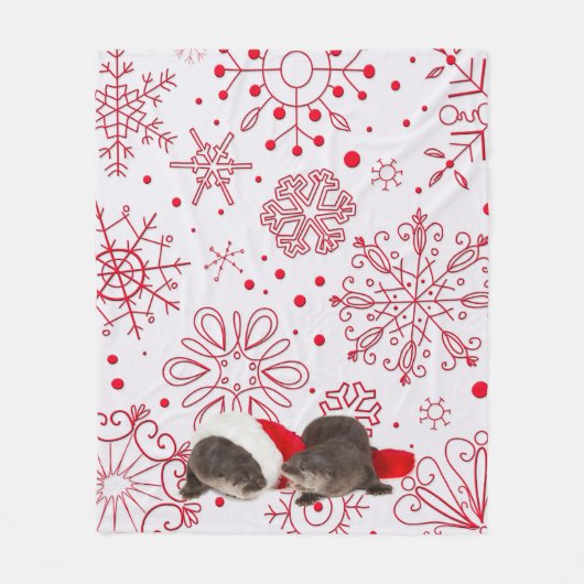 Kerstotter Fleece Blanket, medium Deken (Voorkant)