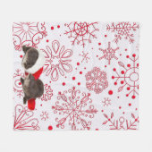 Kerstotter Fleece Blanket, medium Deken (Voorkant (Horizontaal))