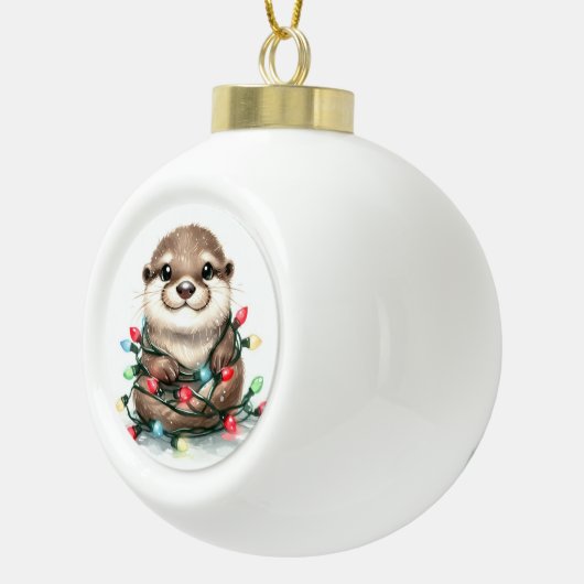 Kerstotter Keramische Bal Ornament (Rechts)