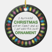 Kerstoverleving Keramisch Ornament (Achterkant)