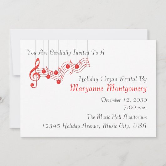 Kerstoverweging, rode kant kaart (Achterkant)