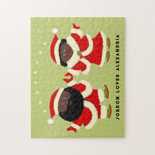 kerstpaar legpuzzel (Verticaal)