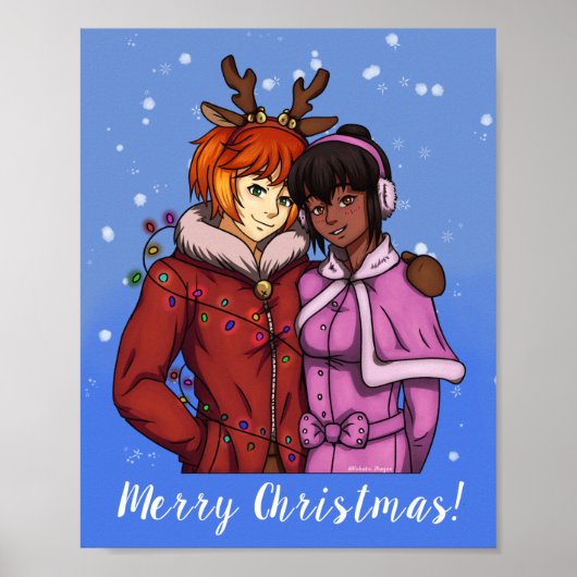 kerstpaar poster (Voorkant)