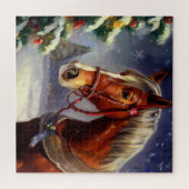 Kerstpaard (1) legpuzzel (Horizontaal)