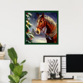 Kerstpaard 1 poster (Thuiskantoor)