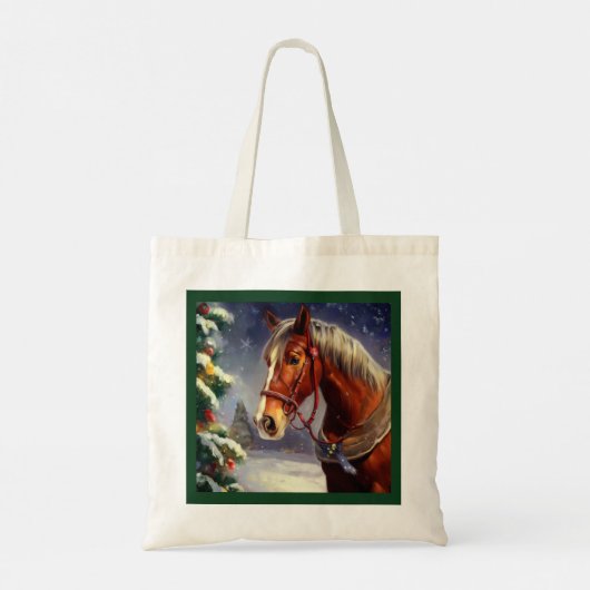 Kerstpaard 1 tote bag (Achterkant)